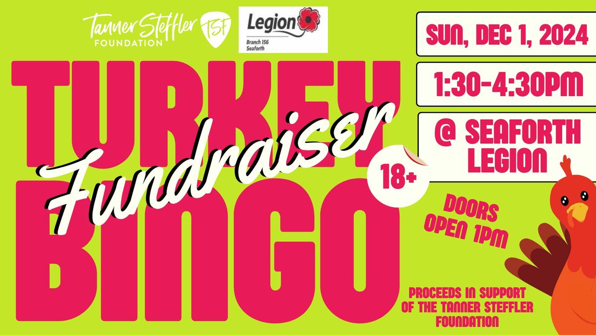 Turkey Bingo Fundraiser ! \ud83e\udd83 \ud83c\udf57