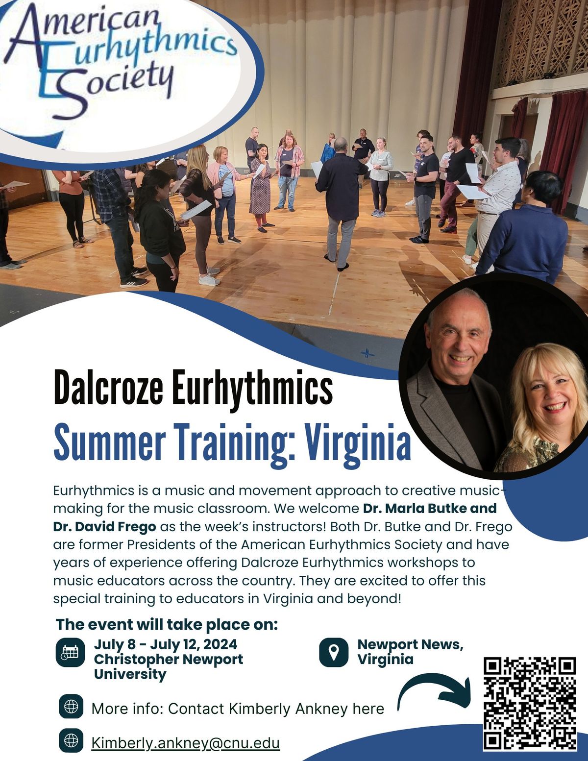 Summer Training Program \u2013 Dalcroze Eurhythmics \u2013 Virginia