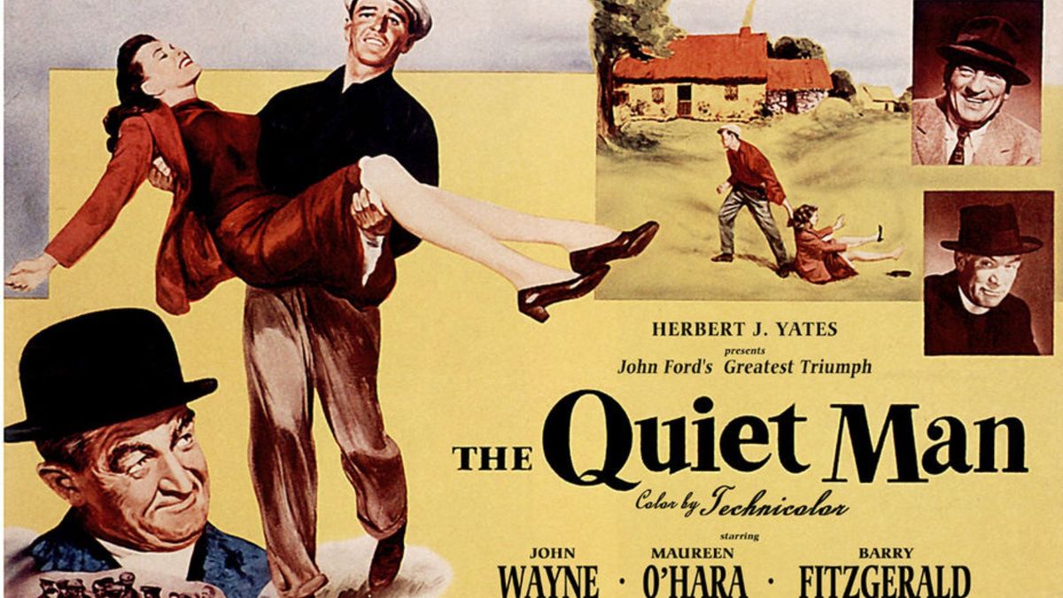 THE QUIET MAN, starring John Wayne and Maureen O\u2019Hara 