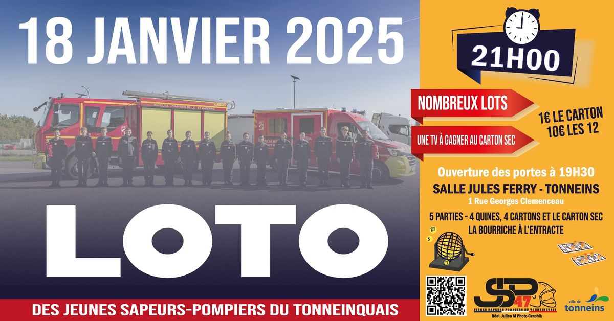 Loto des jeunes sapeurs-pompiers du tonneinquais