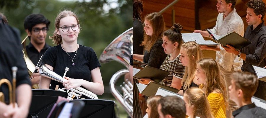 University Brass Band and Chamber Choirs