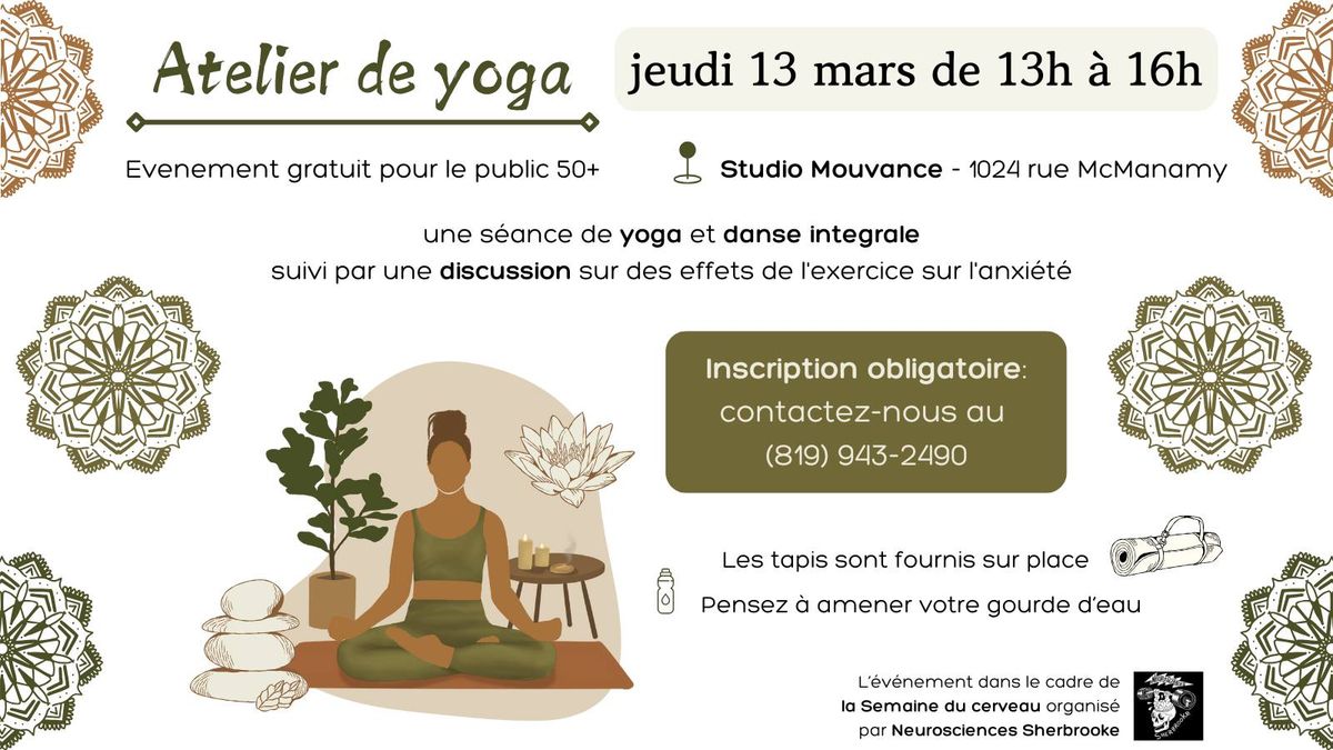 Atelier de yoga (Semaine du cerveau)