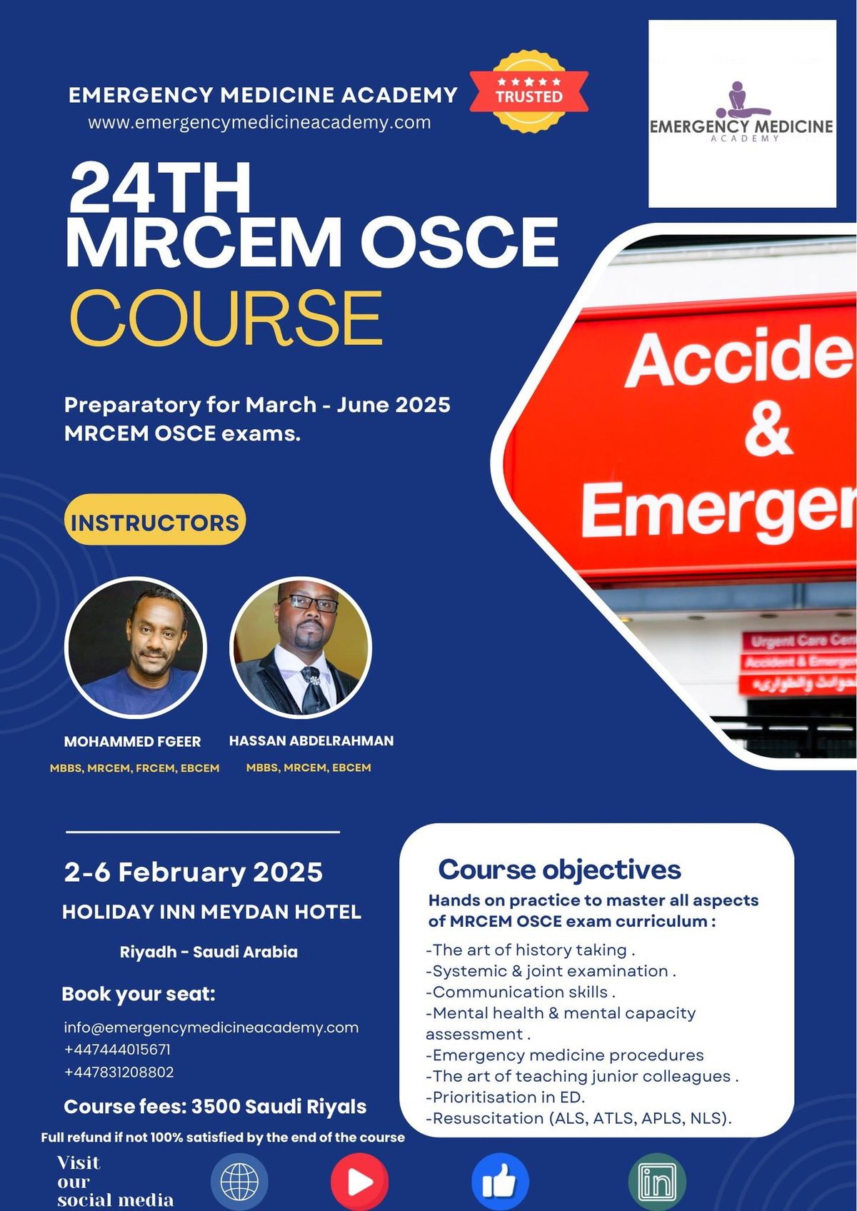 24th MRCEM OSCE COURSE