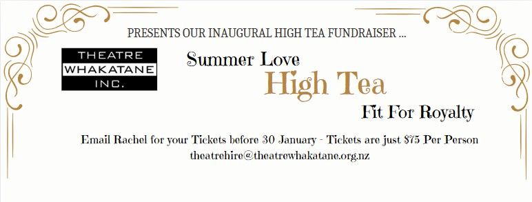 Theatre Whakatane's Summer Love High Tea