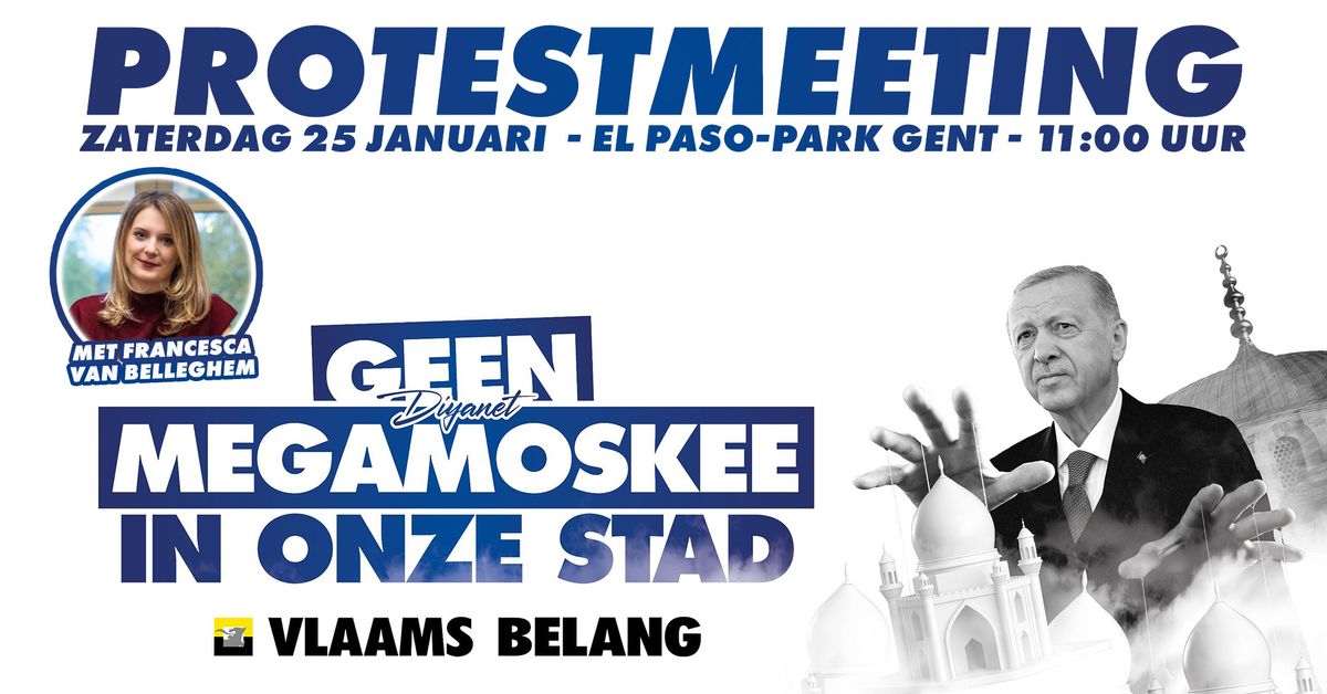 PROTESTMEETING: Geen supermoskee in onze stad!