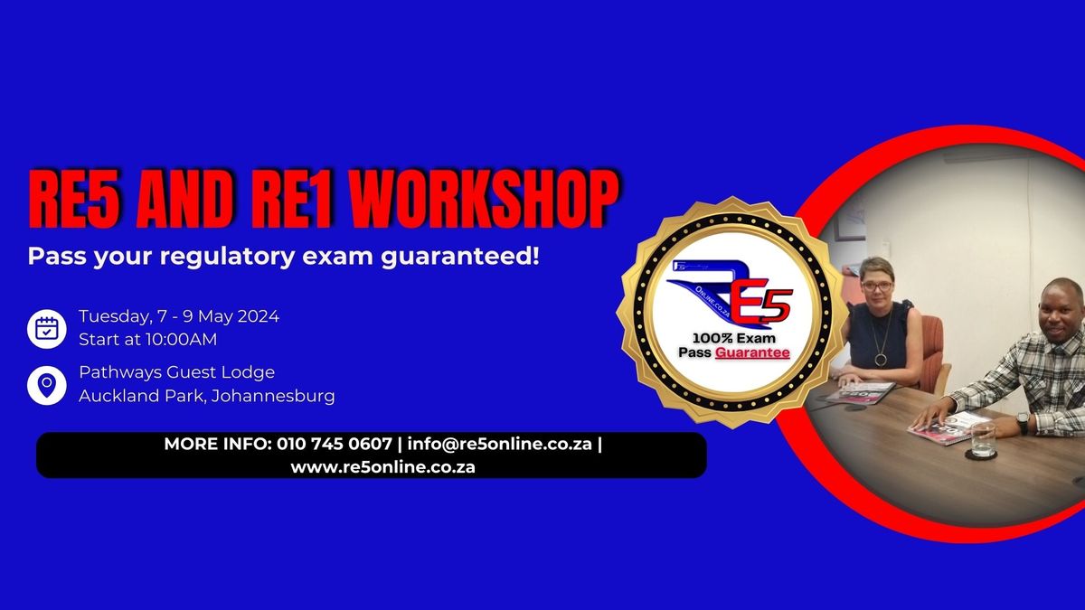 RE1 and RE5 Workshop in Johannesburg 7 May 2024