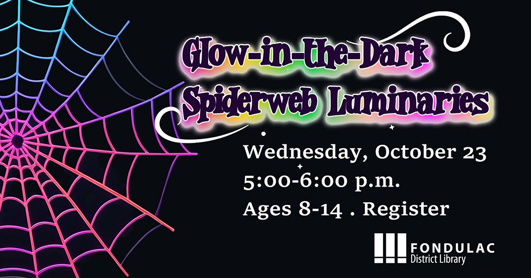 Glow-in-the-Dark Spiderweb Luminaries