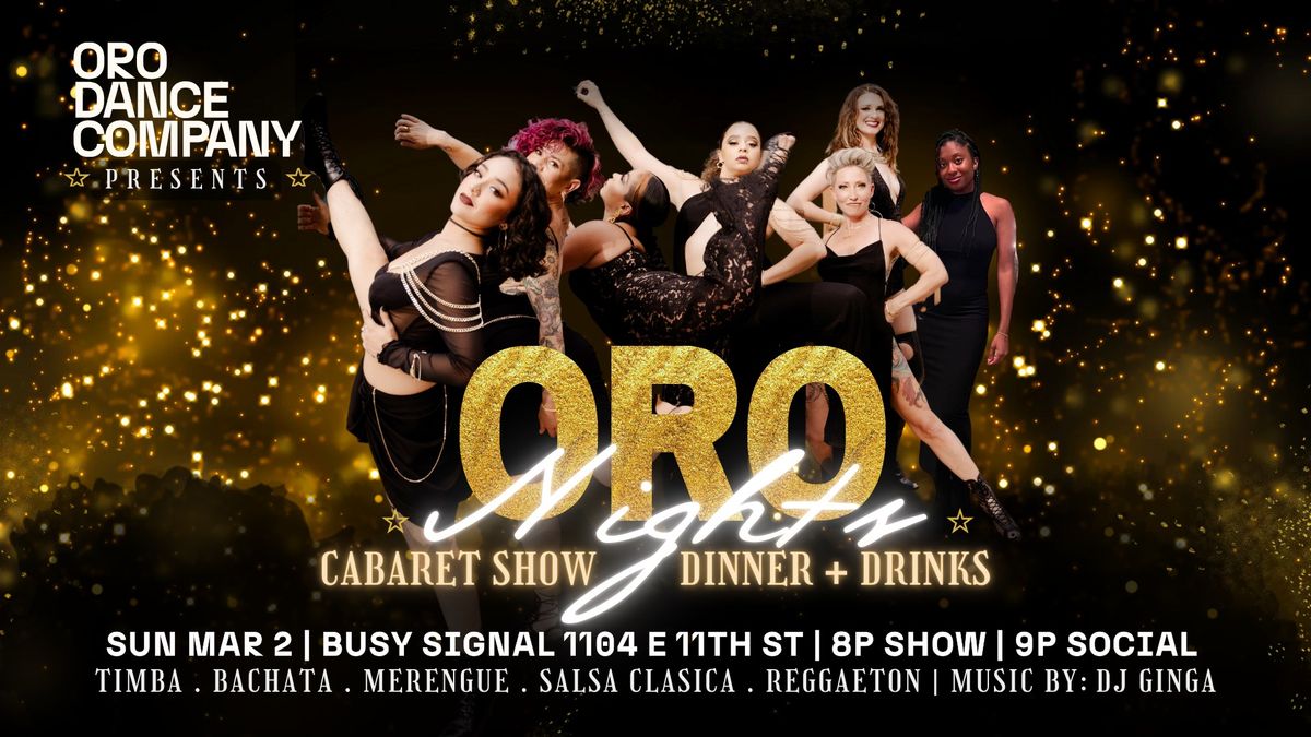 ORO Nights - Cabaret Show and Social