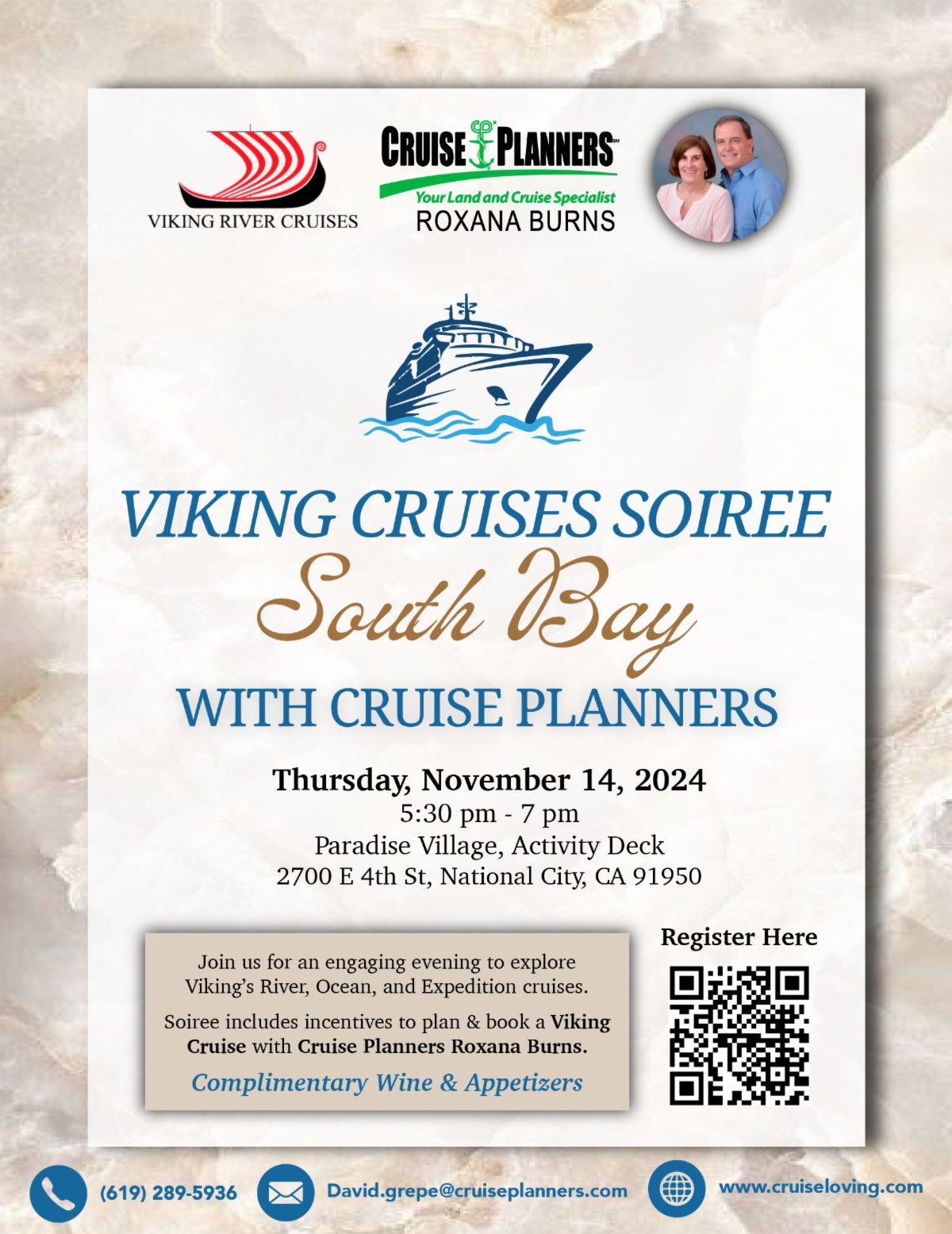 Viking Cruises Soiree SOUTH BAY with Cruise Planners