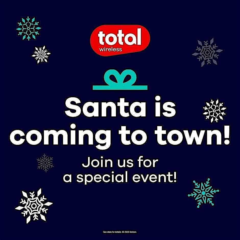 Total Wireless Photos with Santa Event
