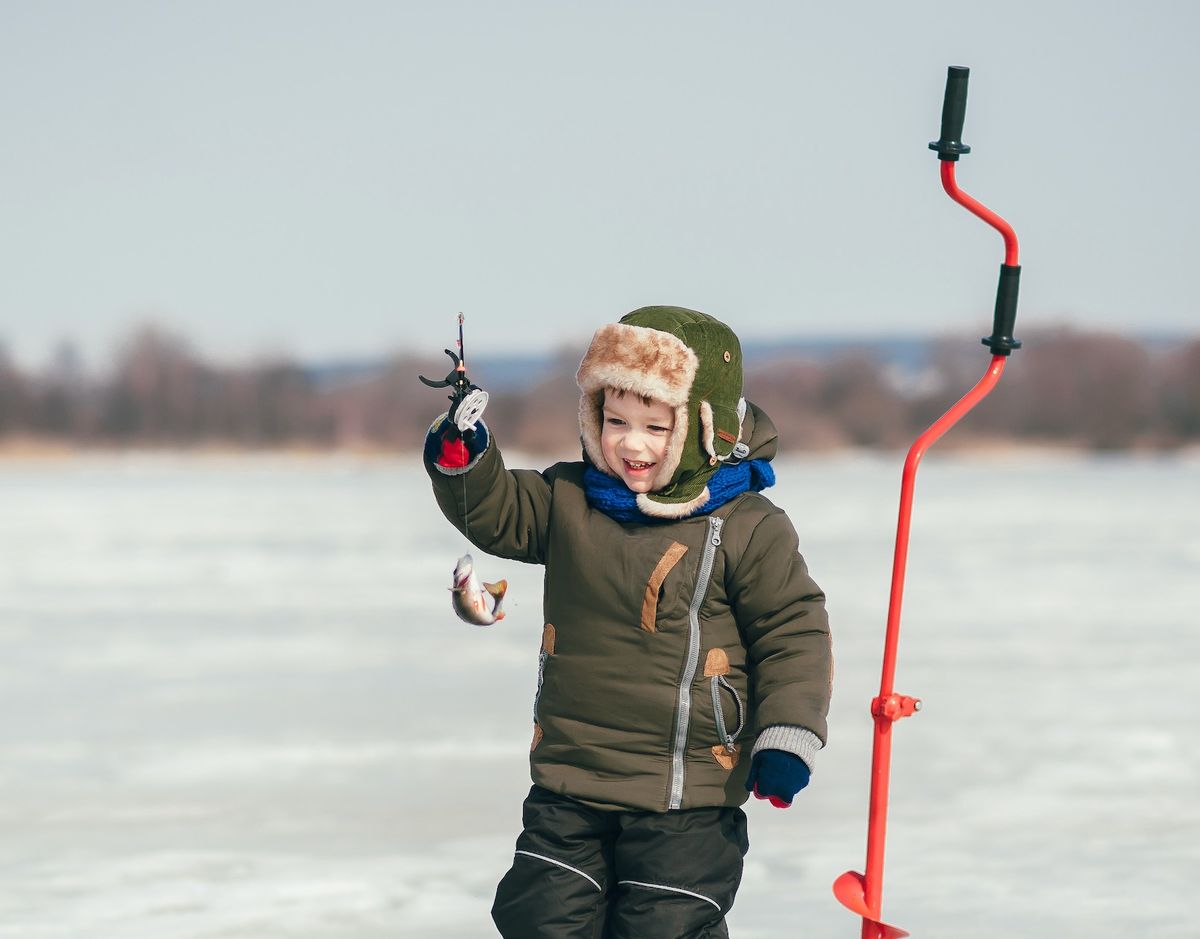 Kid\u2019s Ice Fishing Competition at Trout Camp!