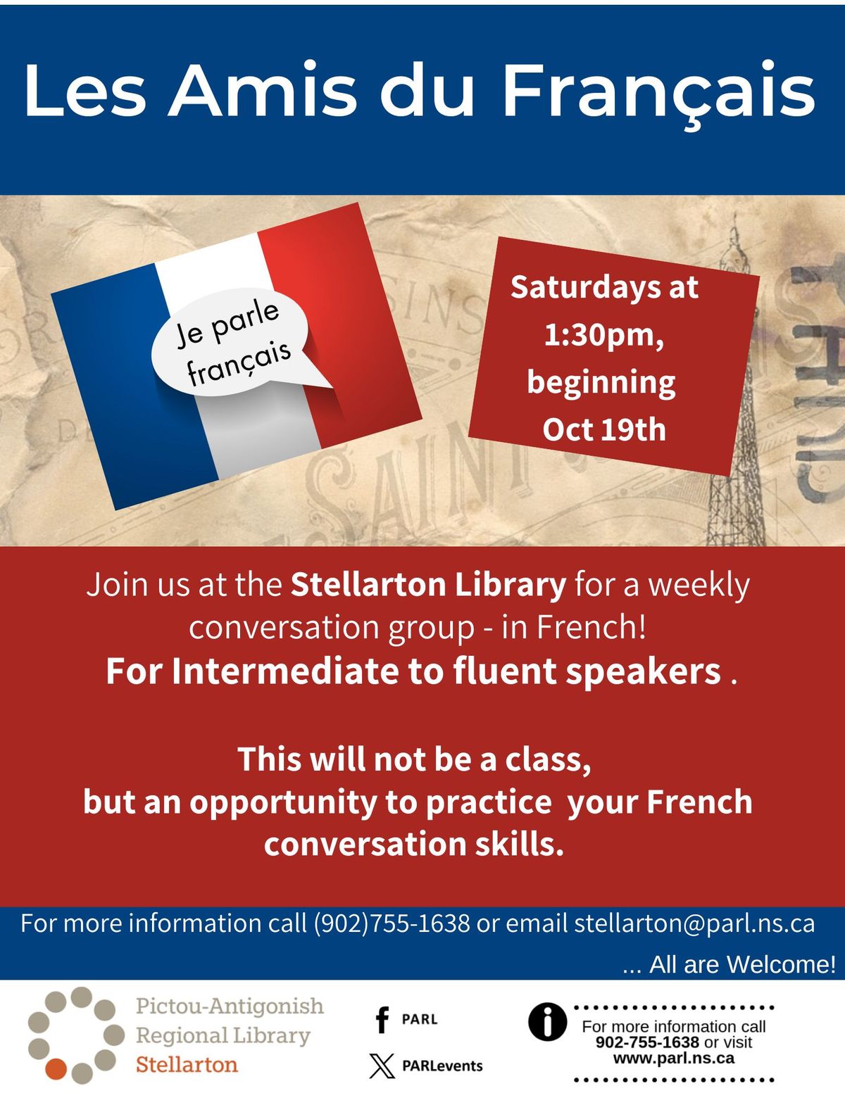 Les Amis du Fran\u00e7ais (*registration required) - Stellarton