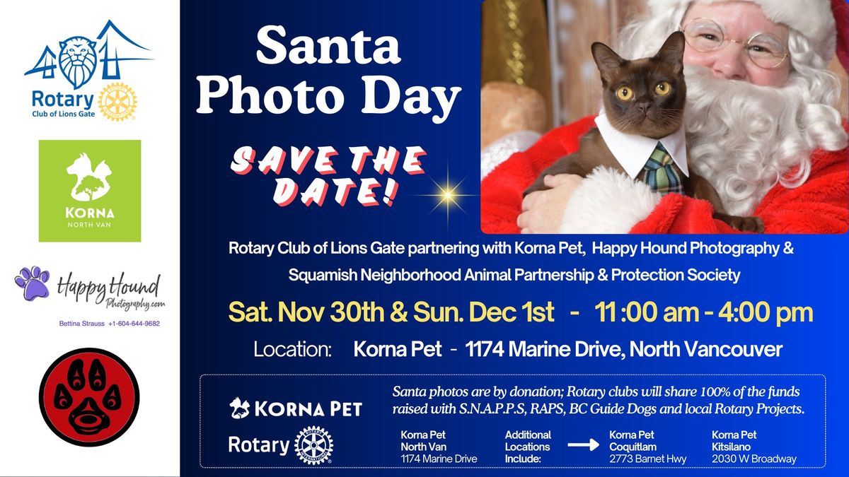 Pet Photos with Santa Day