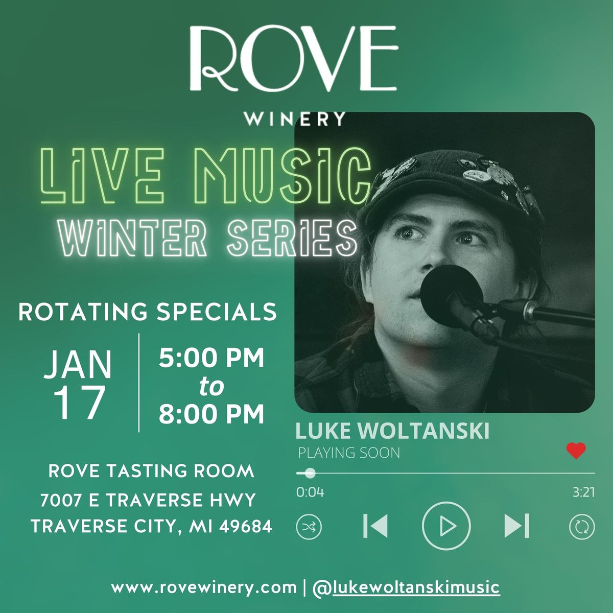 Rove Live Music - Luke Woltanski