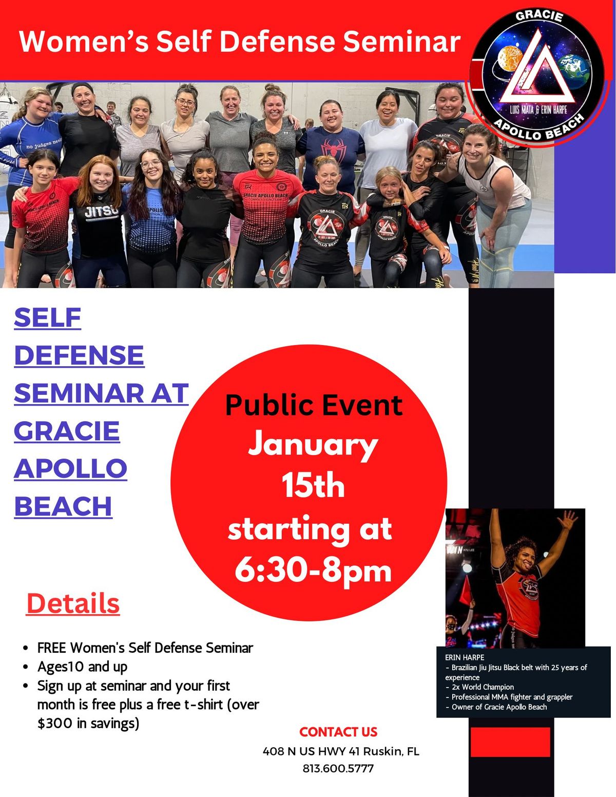 FREE Women's Self Defense Seminar