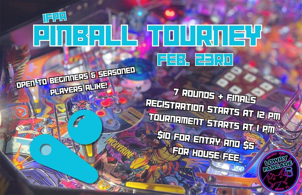 MONTHLY PINBALL TOURNAMENT