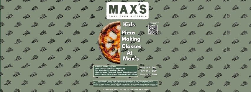 Max's Kids Pizza Making Class 