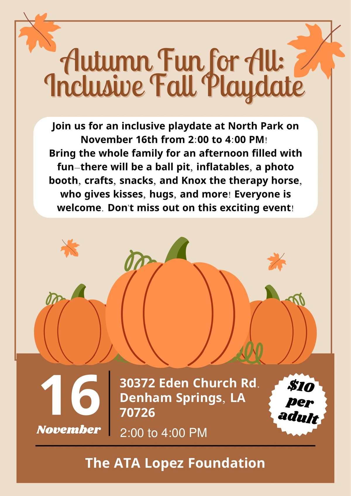 Autumn Fun for All: Inclusive Fall Playdate