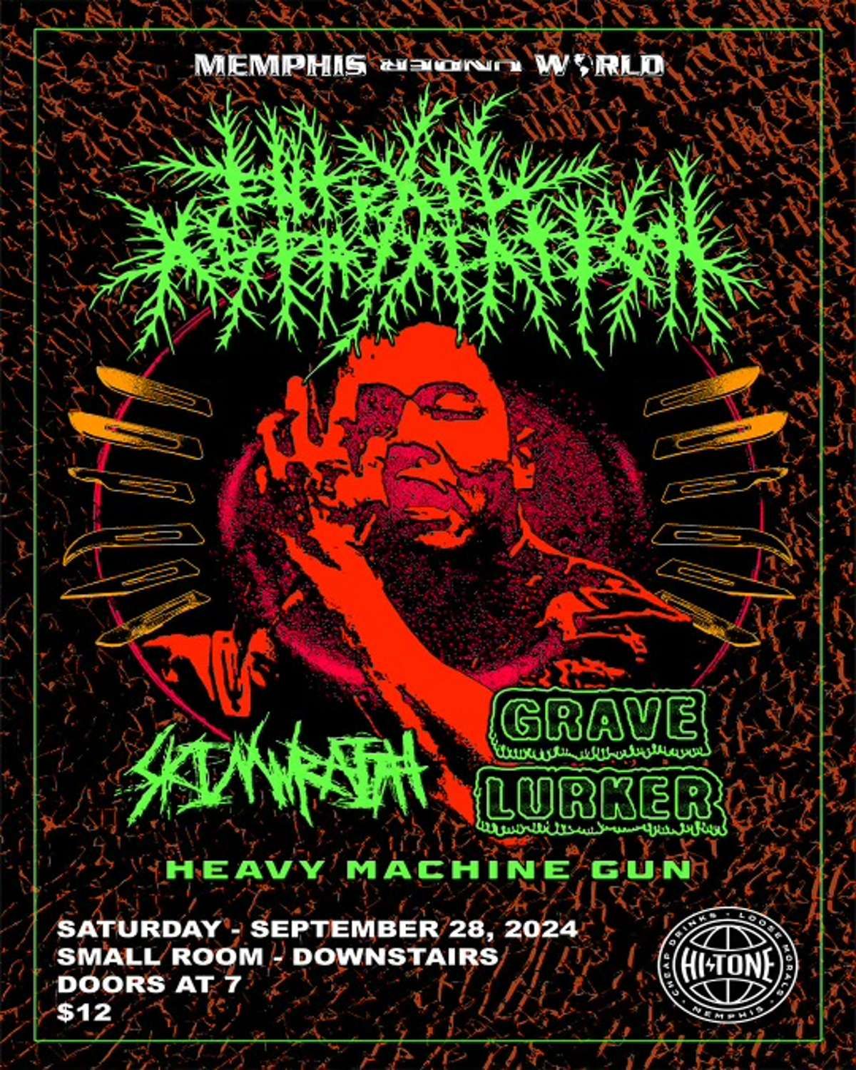 Entrail Asphyxiation \/ Skinwraith \/ Grave Lurker \/ Heavy Machine Gun [Small Room-Downstairs]