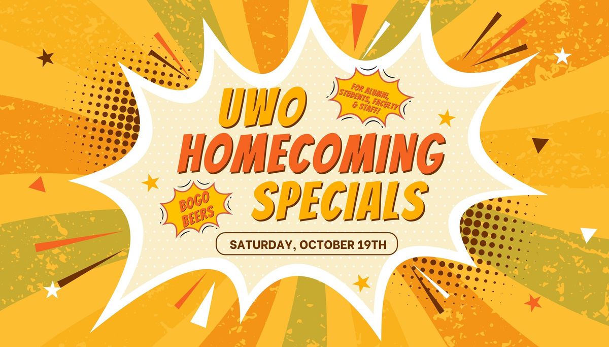 UWO Homecoming Specials @ Fifth Ward Brewing!