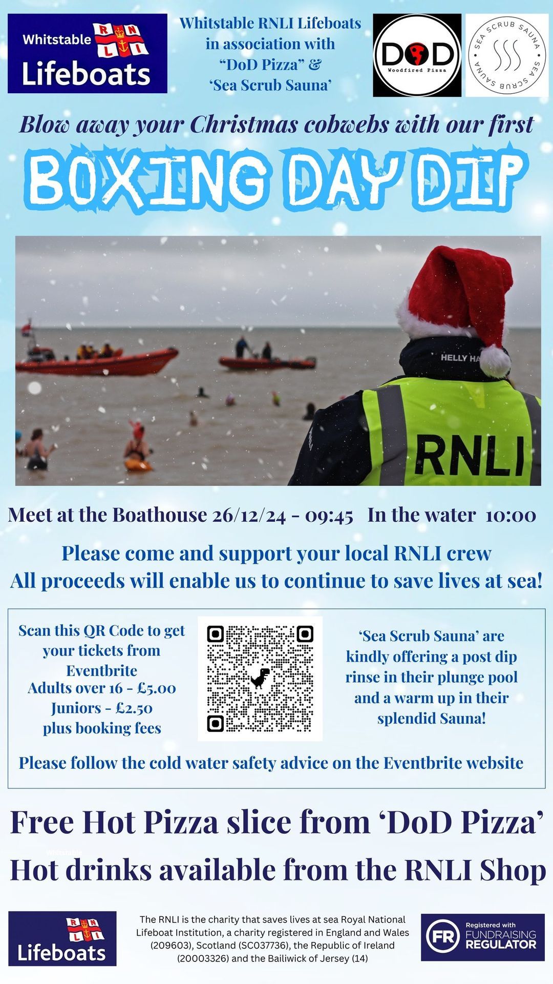 Whitstable RNLI Boxing Day Dip