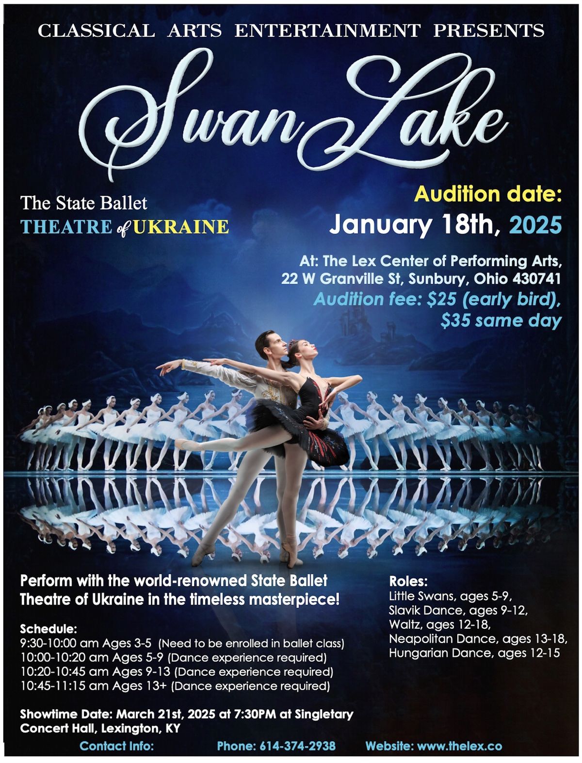 Audition: Swan Lake by Classical Arts Entertainment! 