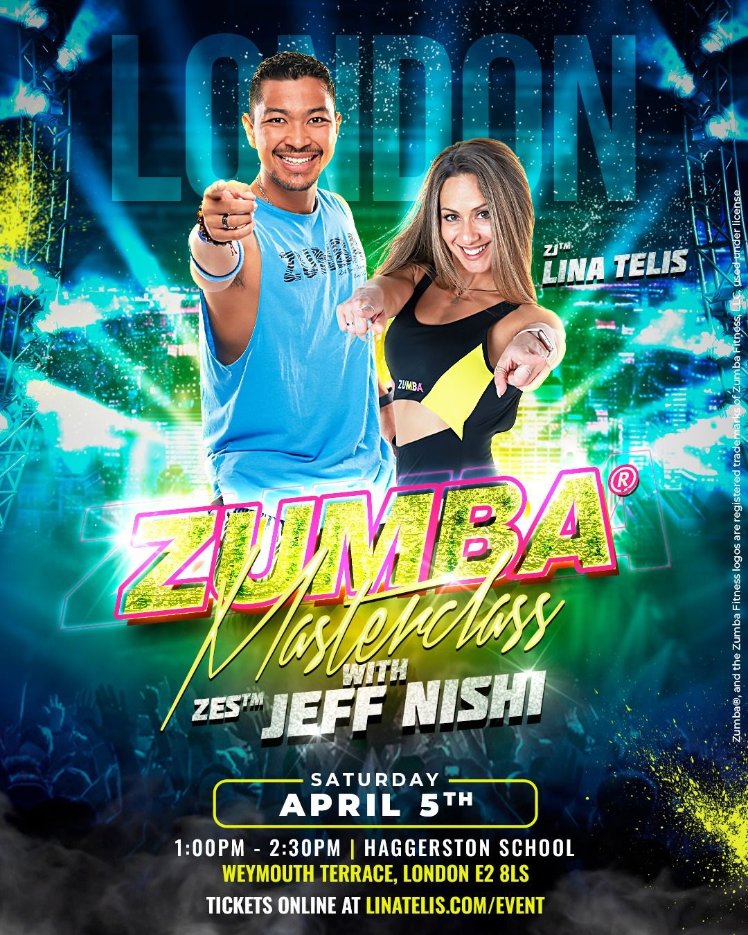 Jeff Nishi In London - Zumba\u00ae Masterclass - OPEN TO ALL