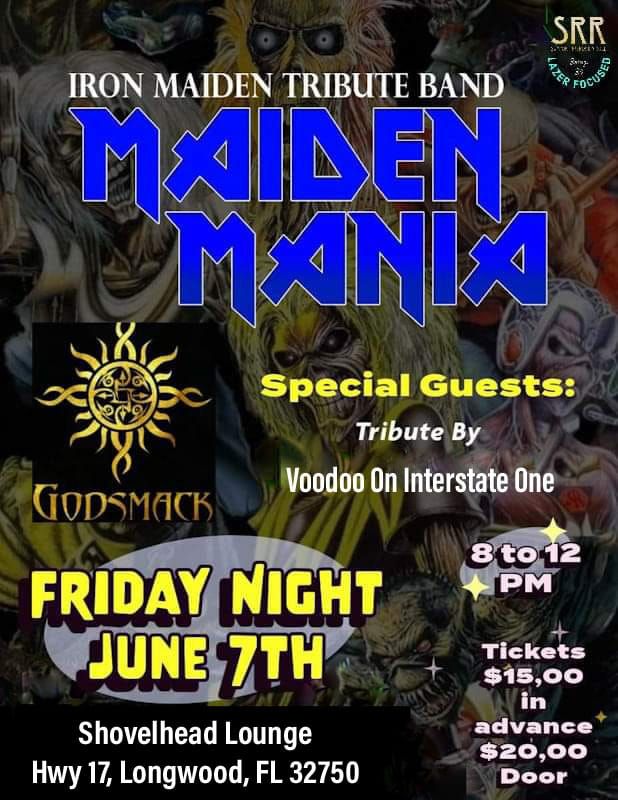 Rock n Beer Fest 2 Maiden Mania at Shovelhead Lounge Orlando Special Guests Godsmack Tribute by VOIO