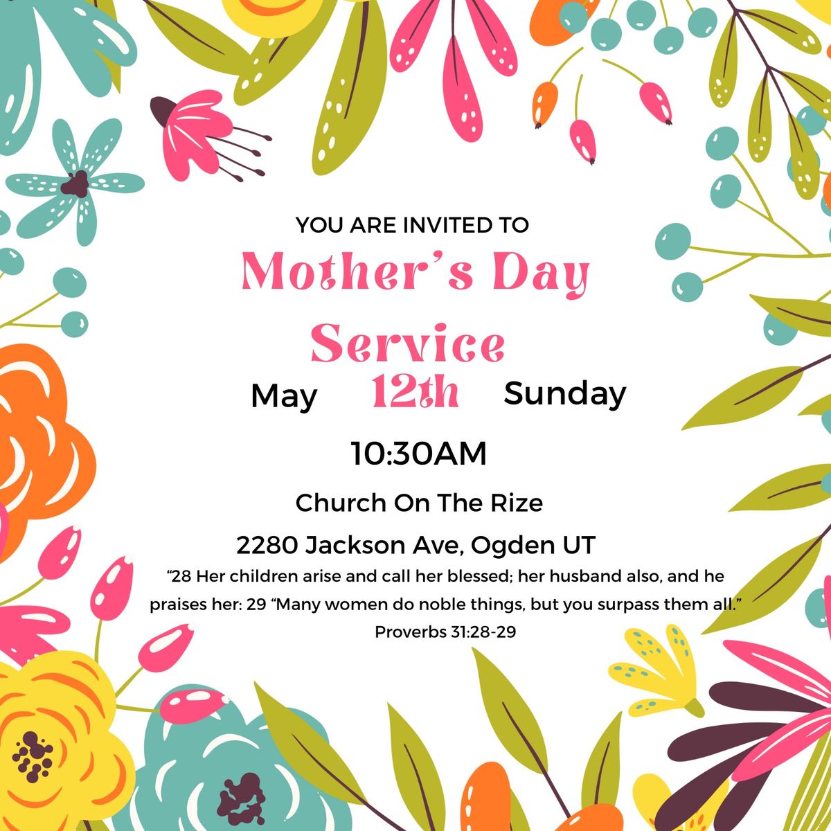 Mother\u2019s Day Service 