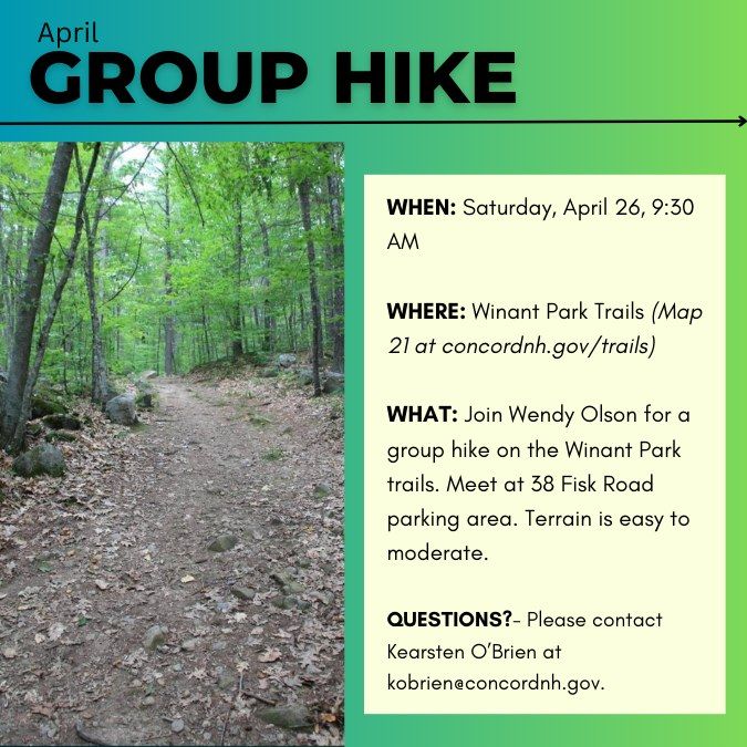 April Group Hike - Winant Park