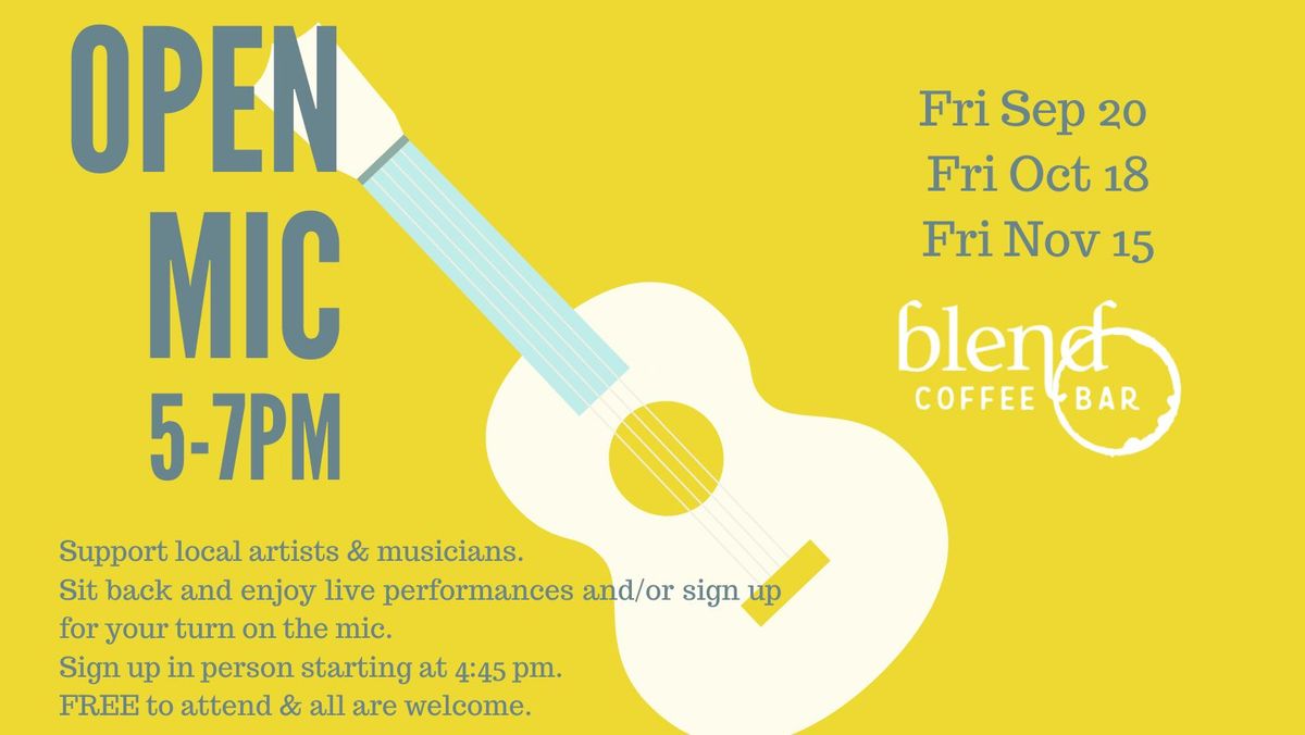 Open Mic at Blend Coffee Bar