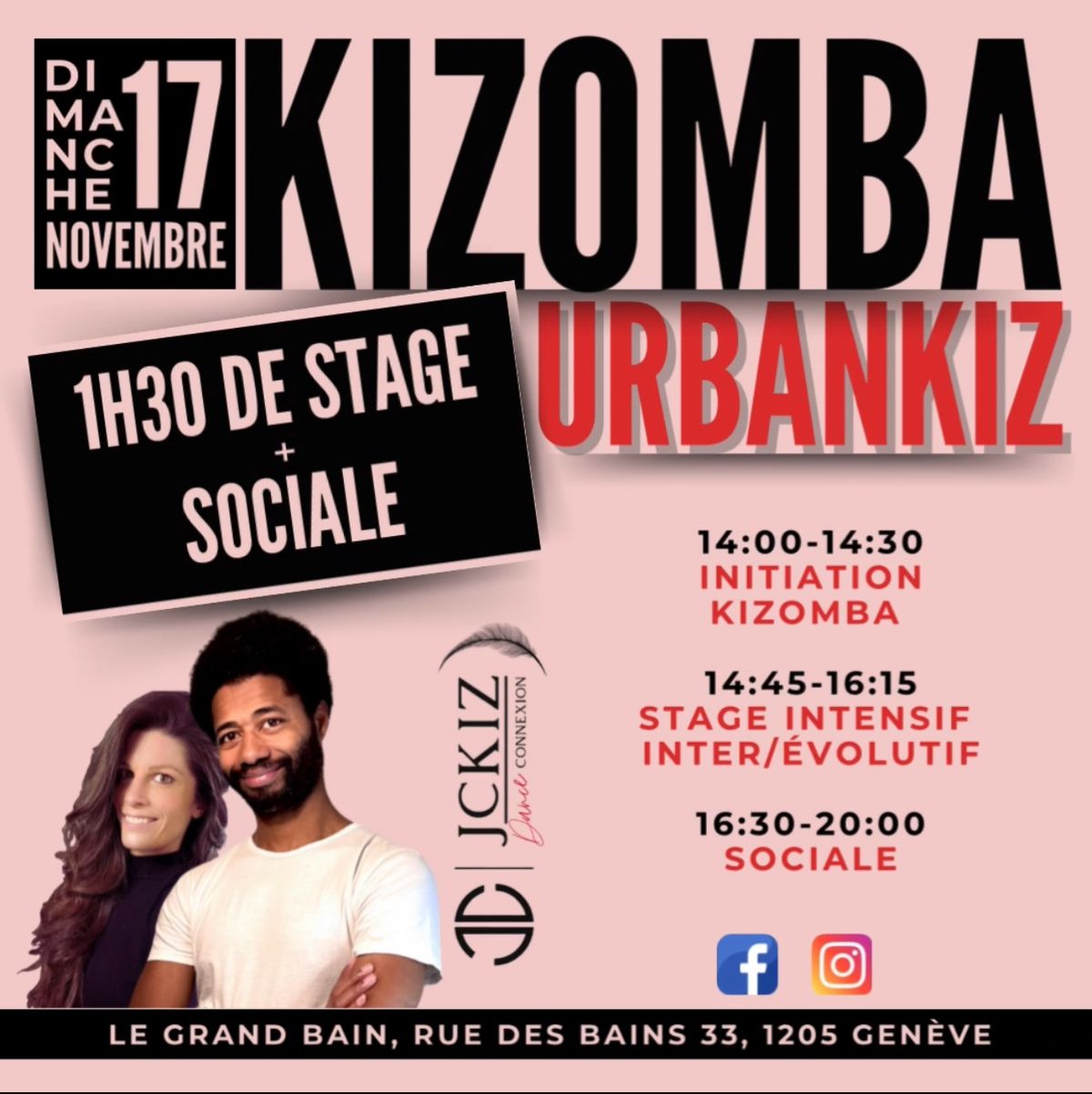 Initiation Kizomba + Stage UrbanKiz + Sociale