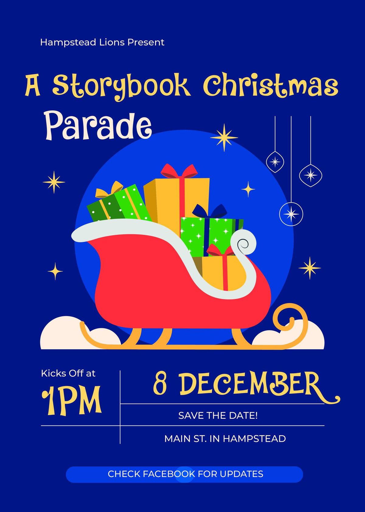 Hampstead Christmas Parade 2024 -  A Storybook Christmas