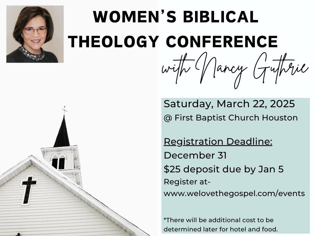 Women's Biblical Theology Conference w\/Nancy Guthrie