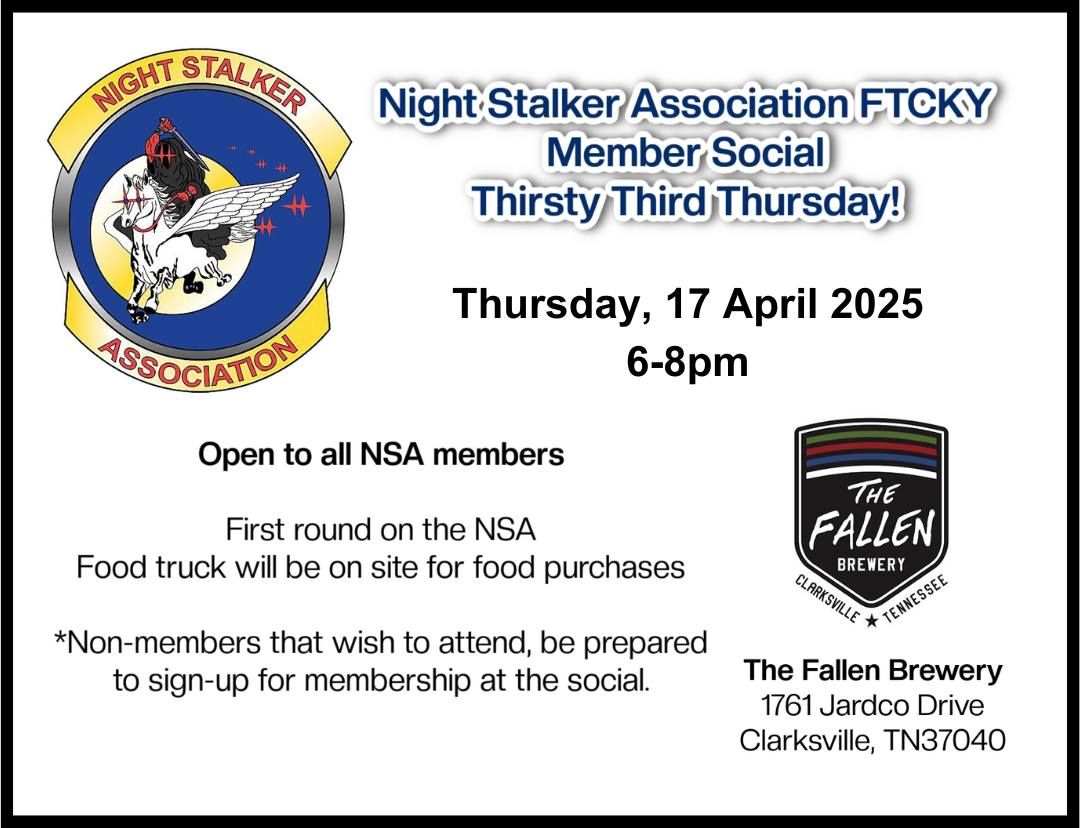 NSA Thirsty Third Thursday FTCKY