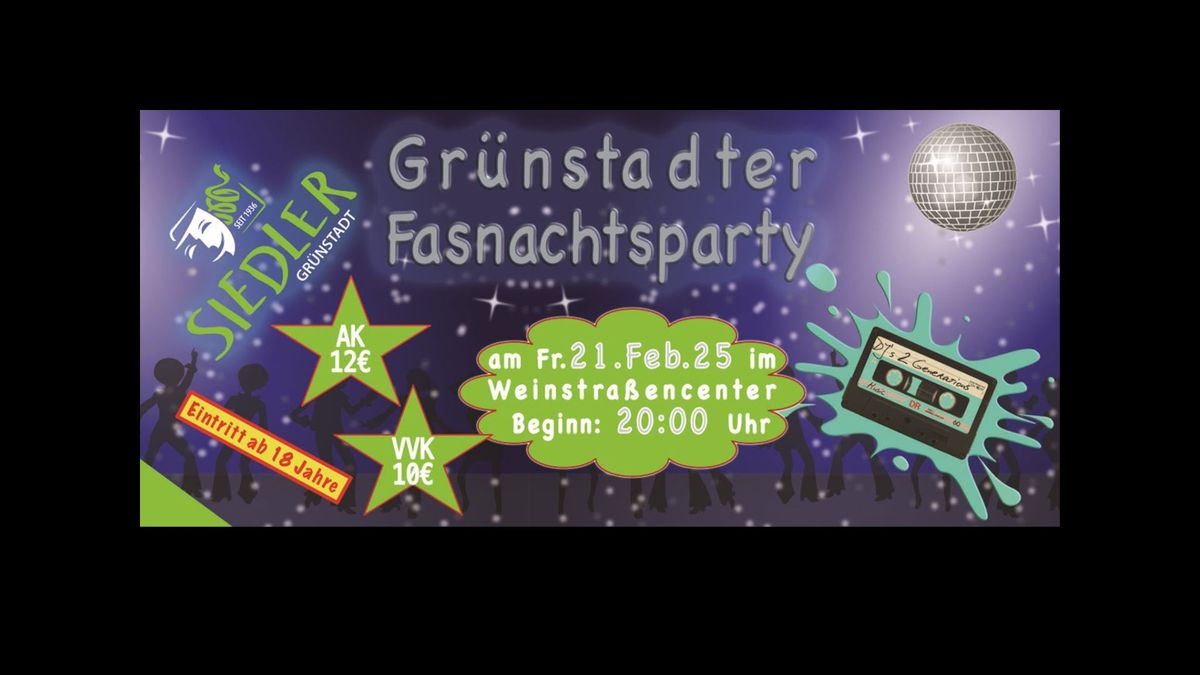 1. Gr\u00fcnstadter Fasnachtsparty 