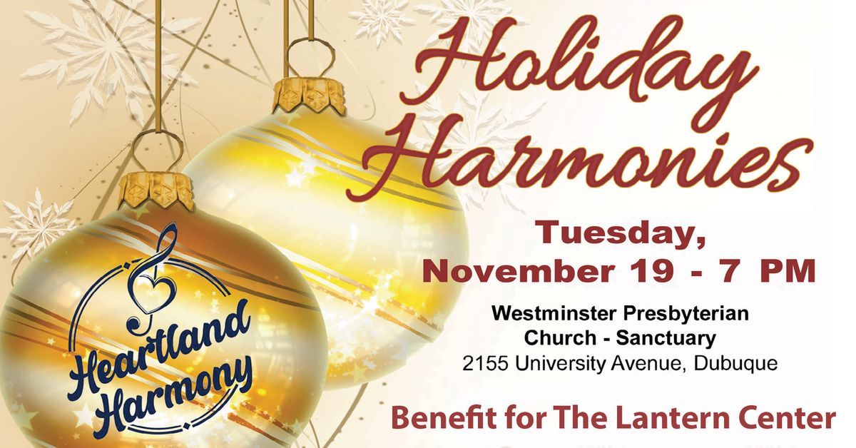 Holiday Harmonies Benefit for The Lantern Center