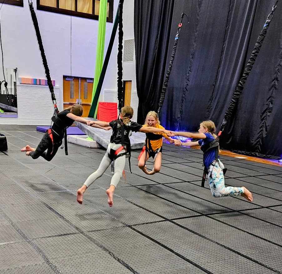 Bounce & Fly Kid's 1\/2 Day Aerial Summer Camp (Ages 6-14)