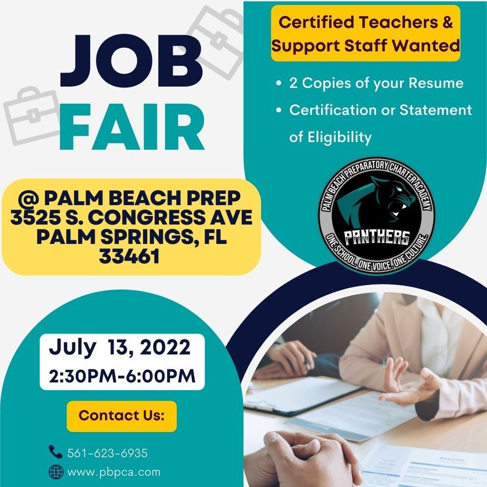 Job Fair, 3525 S Congress Ave, Palm Springs, FL 334613757, United