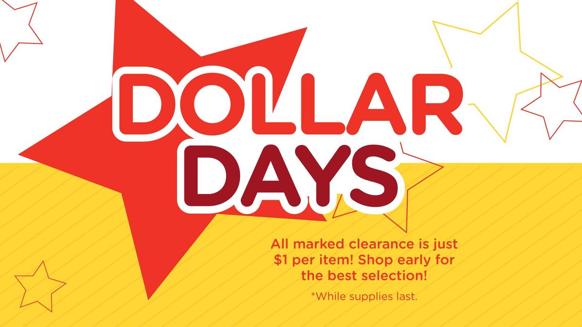 Dollar Days Clearance!