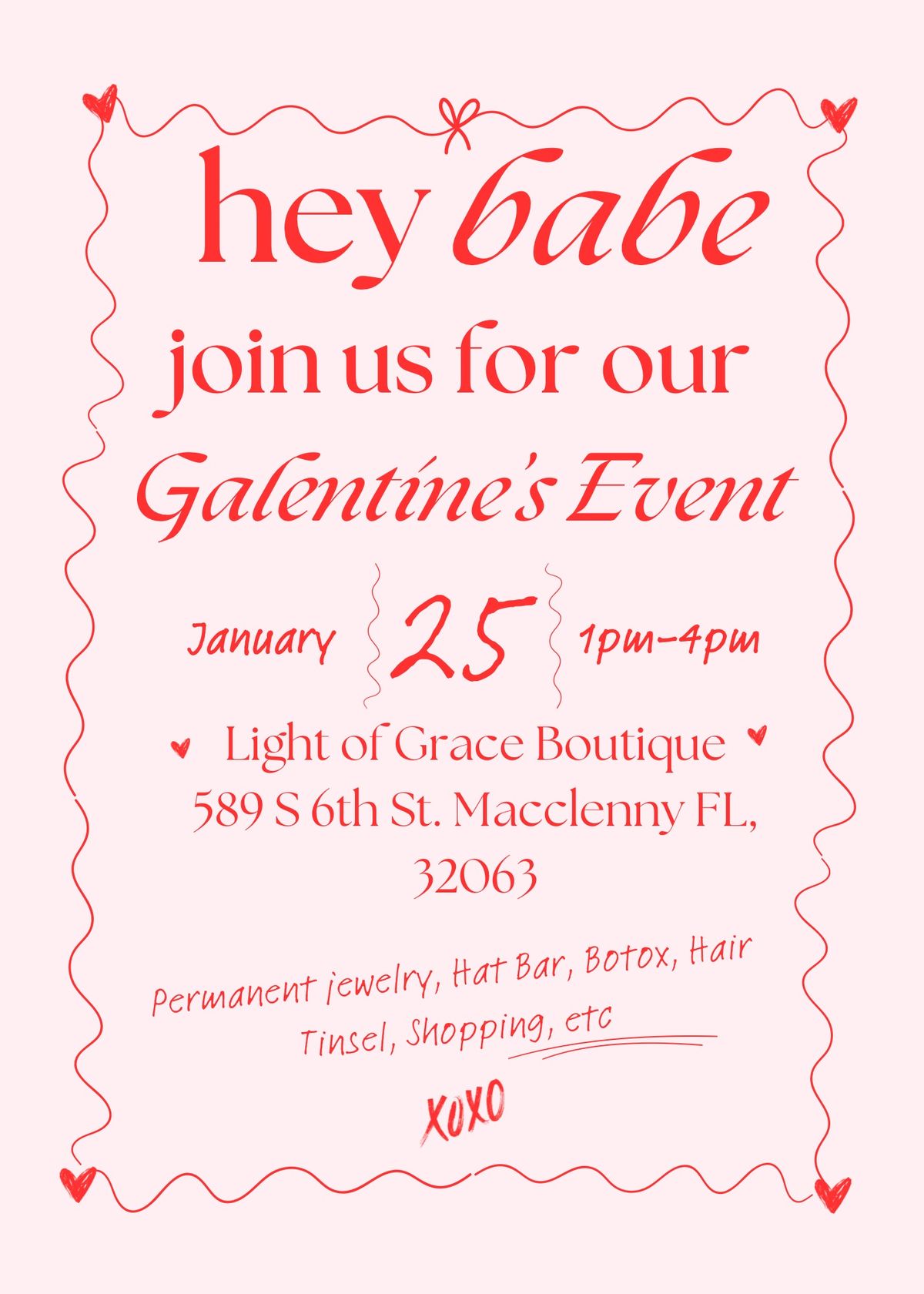 Galentine\u2019s Event @ Light of Grace