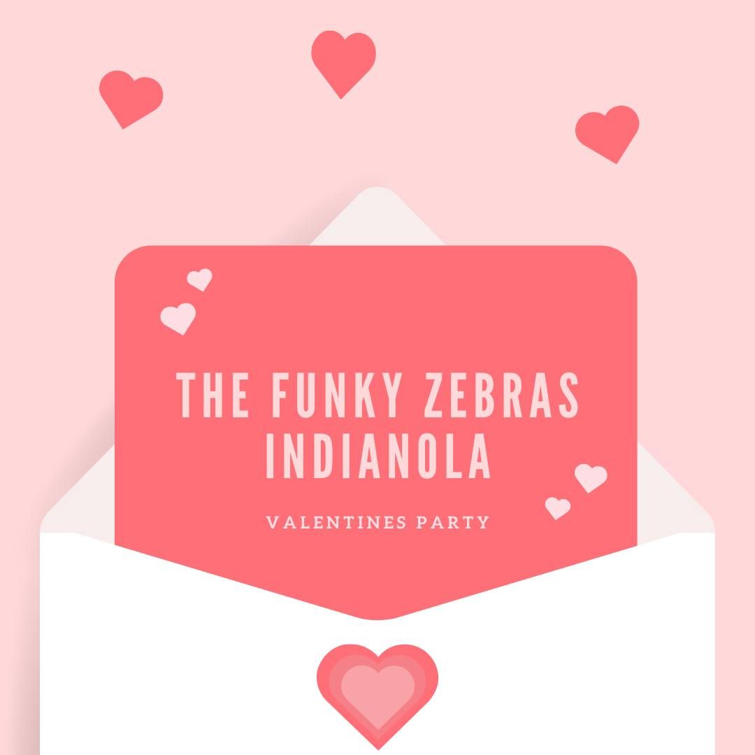 The Funky Zebras Indianola Valentines Party