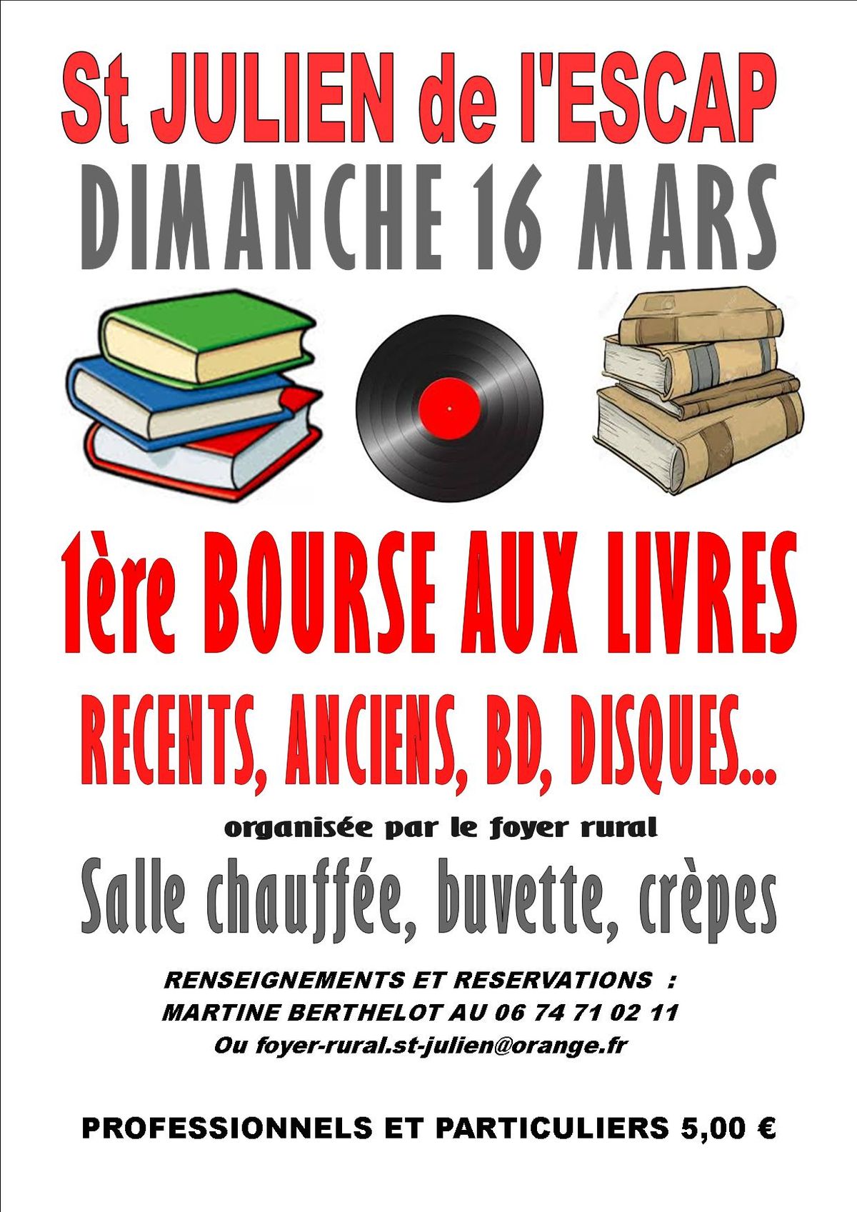 1\u00e8re bourse aux livres