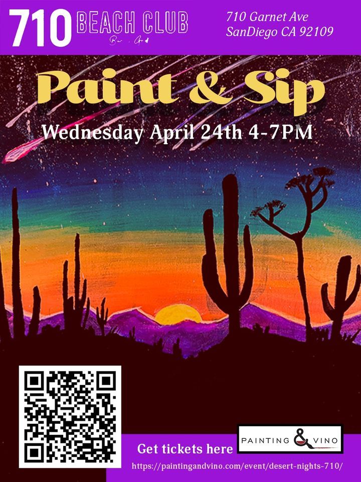 Desert Nights - Paint and Sip at 710 Beach Club