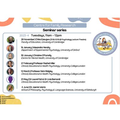 Centre for Family Research Seminar Series