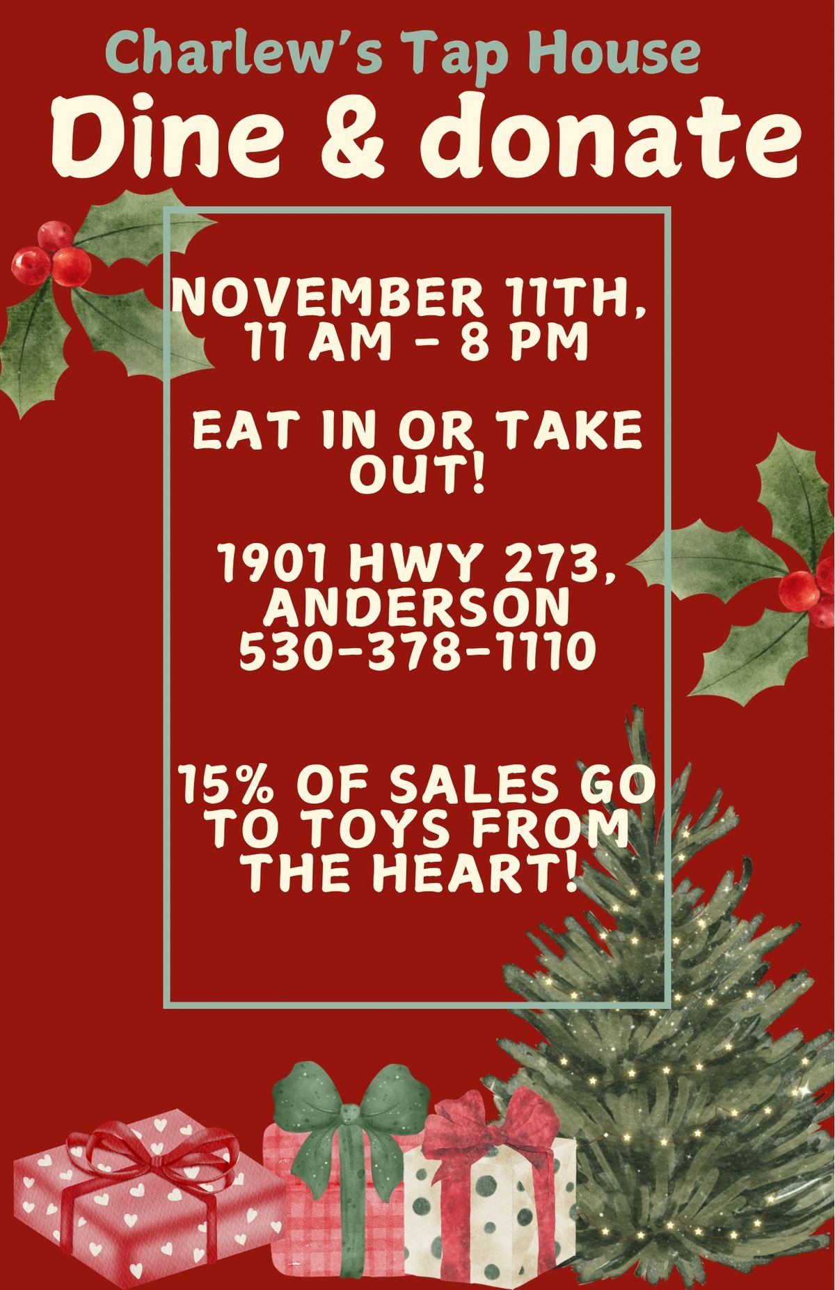 Toys from the Heart Dine & Donate