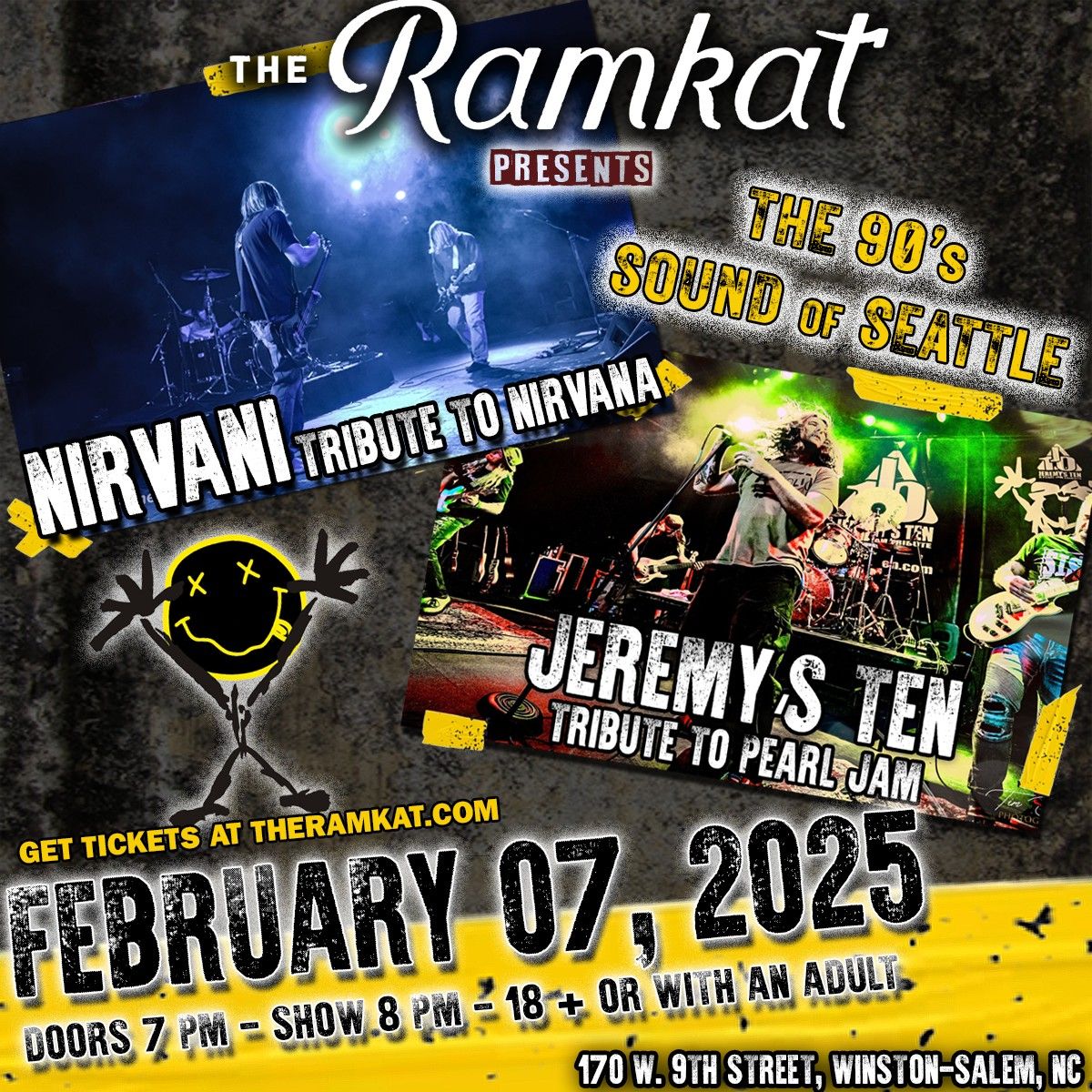 Nirvani: A Nirvana Tribute Experience | Jeremy's Ten: A Pearl Jam Tribute