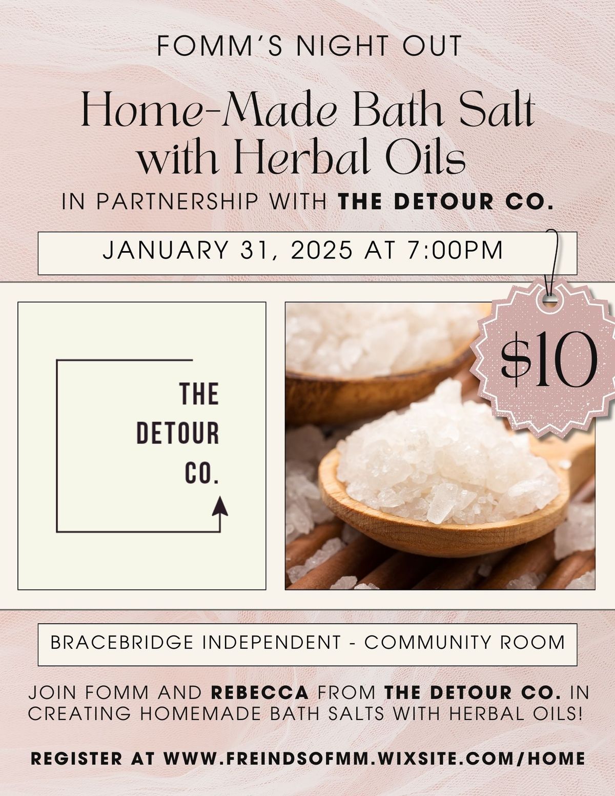 FoMM's Night Out - Bath Salts with Detour Co.