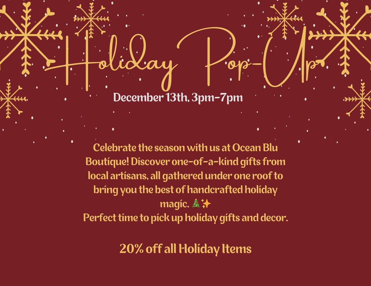 Holiday Pop-Up