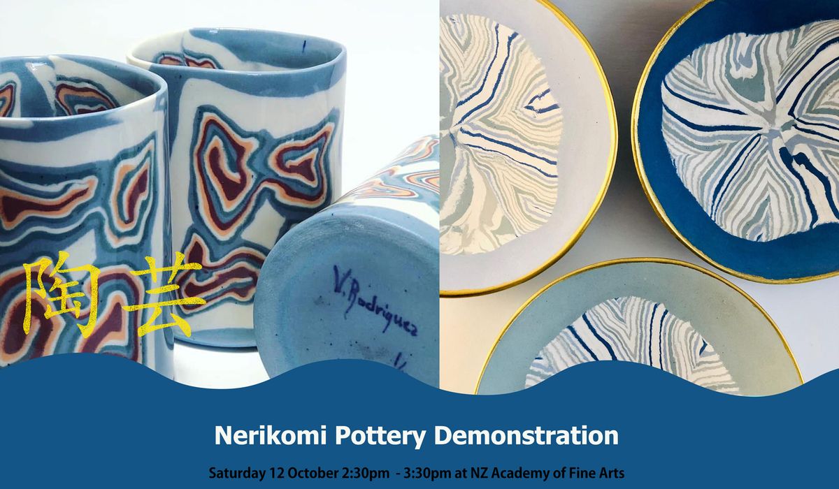 Nerikomi Pottery Demonstration by Vivian Rodriguez